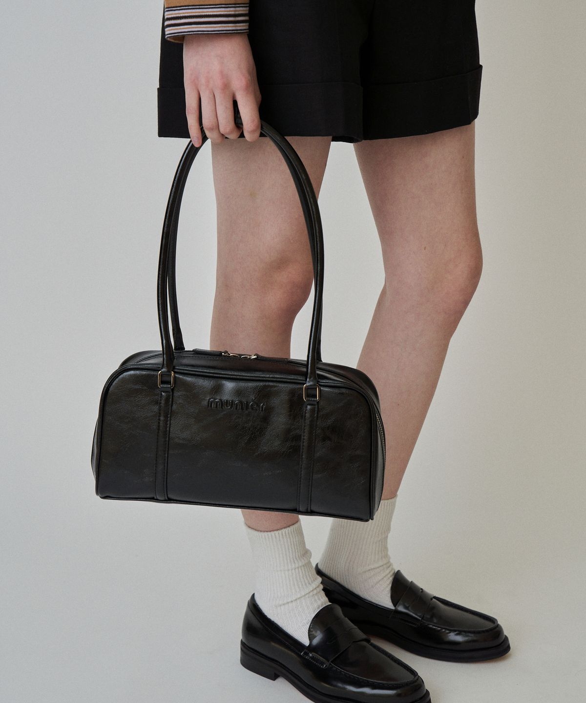 뮤니에(MUNIER) LAYER SHOULDER BAG_4COLORS
