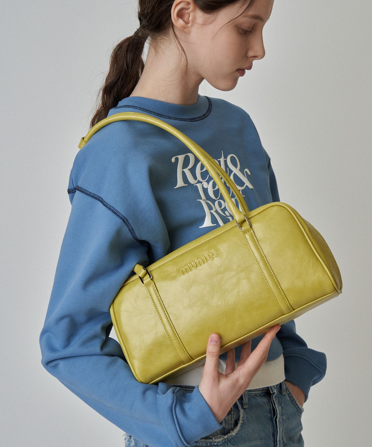 뮤니에(MUNIER) LAYER SHOULDER BAG_4COLORS