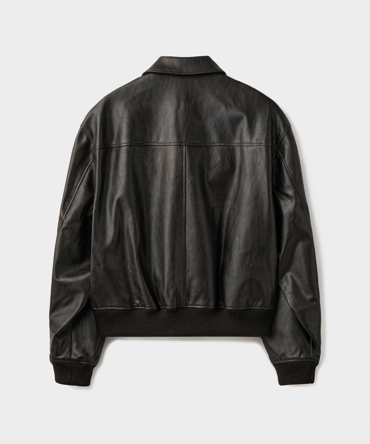 브랜디드(BRANDED) FAKE LEATHER SINGLE JACKET [DARK BROWN]