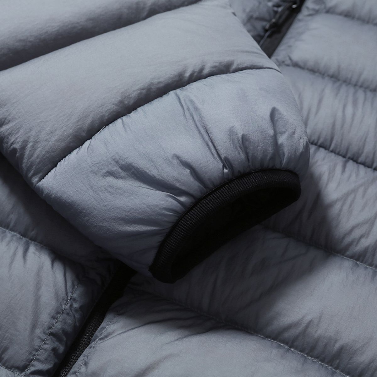 모이프(MOIF) [AW25] HELIUM HOODED DOWN JACKET / SHEER DUSTY BLUE