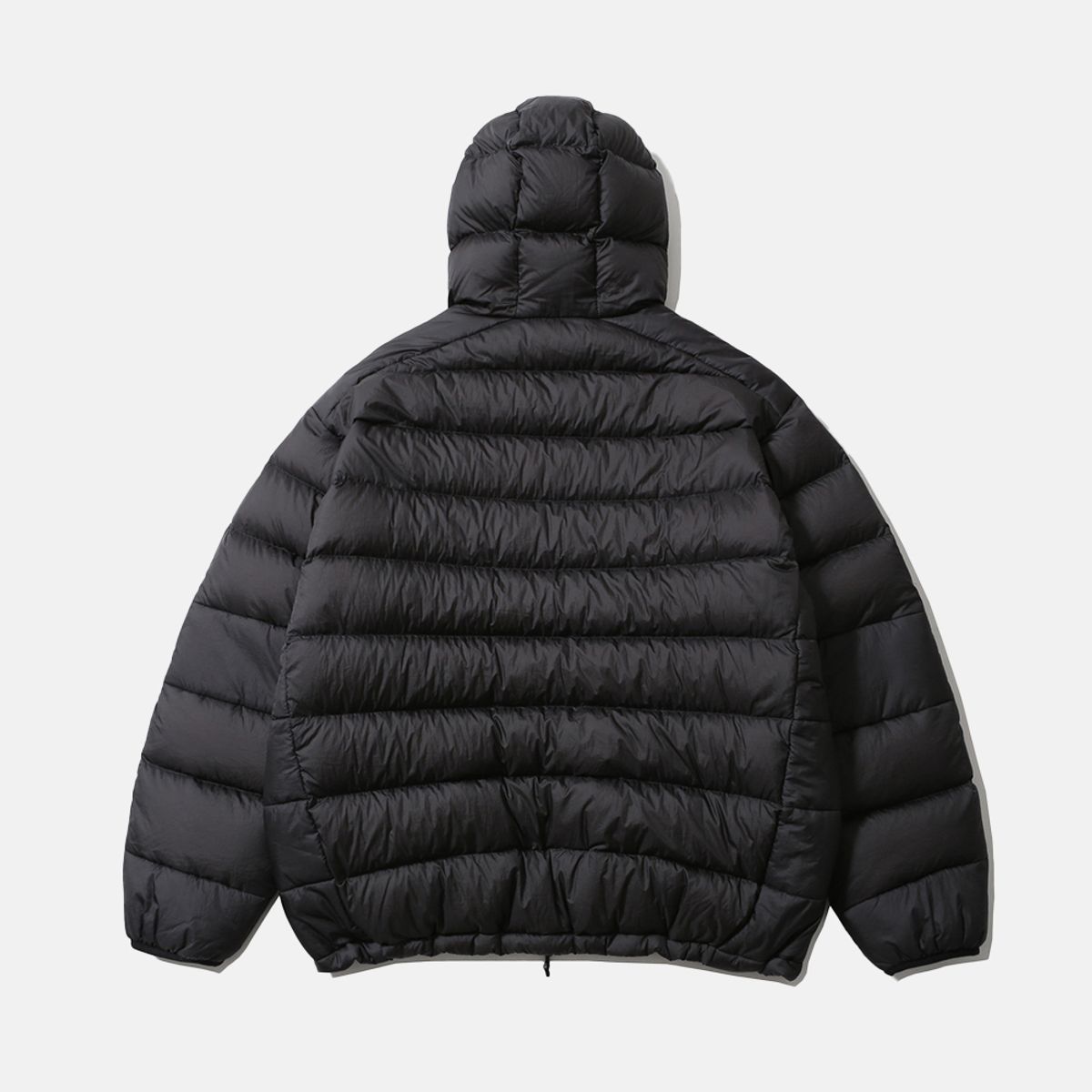 모이프(MOIF) [AW25] HELIUM HOODED DOWN JACKET / SOOTY BLACK