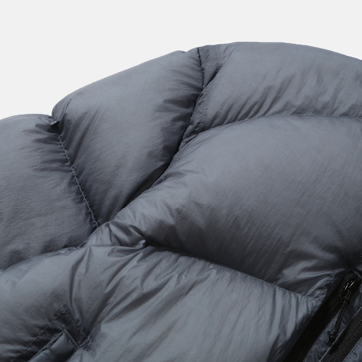 모이프(MOIF) [AW25] SHADOW PUFFER DOWN PARKA / SHEER DUSTY BLUE