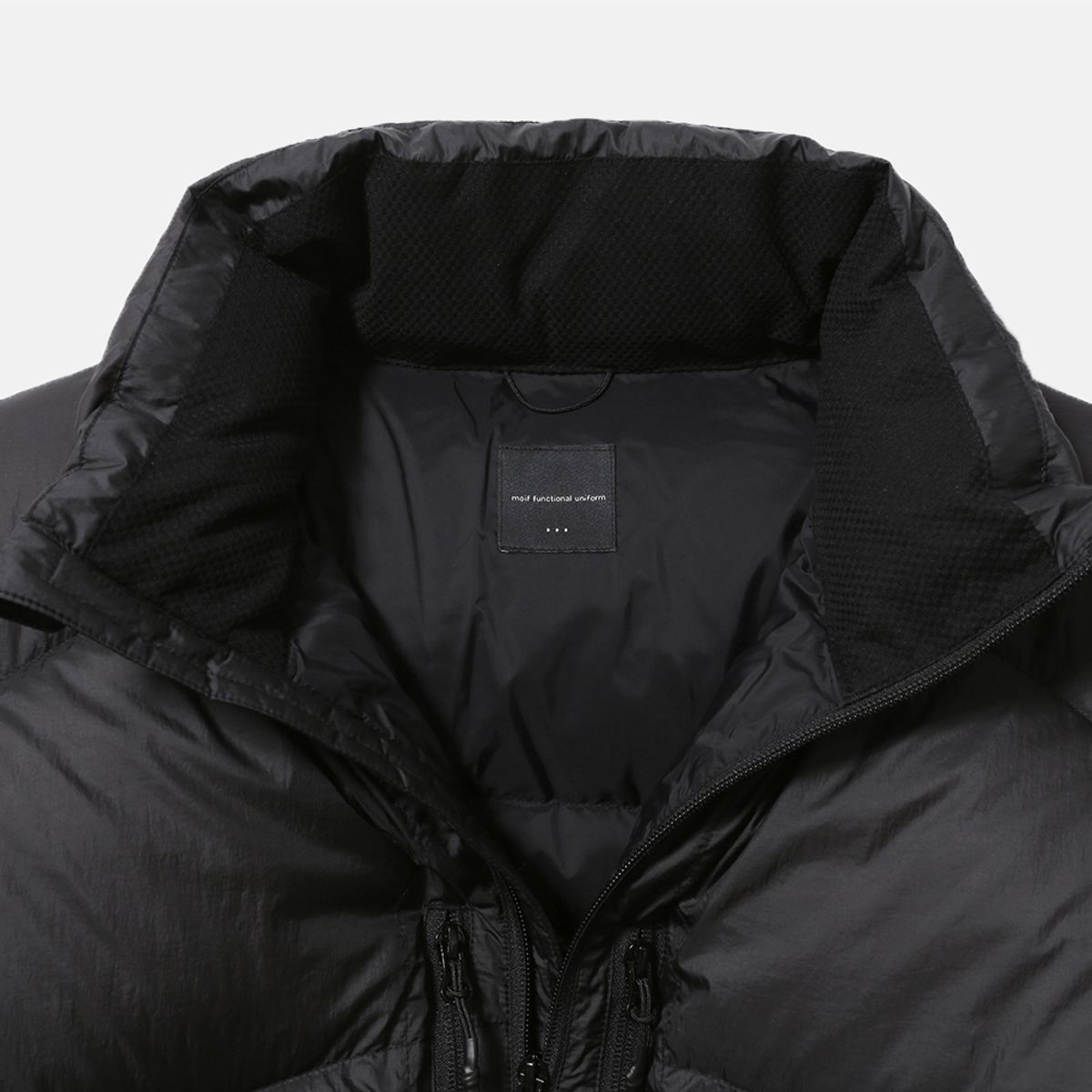 모이프(MOIF) [AW25] SHADOW PUFFER DOWN PARKA / SOOTY BLACK
