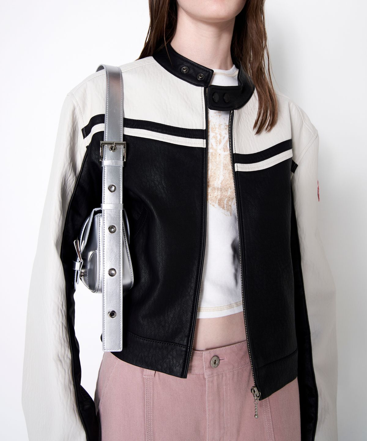뮤니에(MUNIER) MOTOR BAG_SILVER