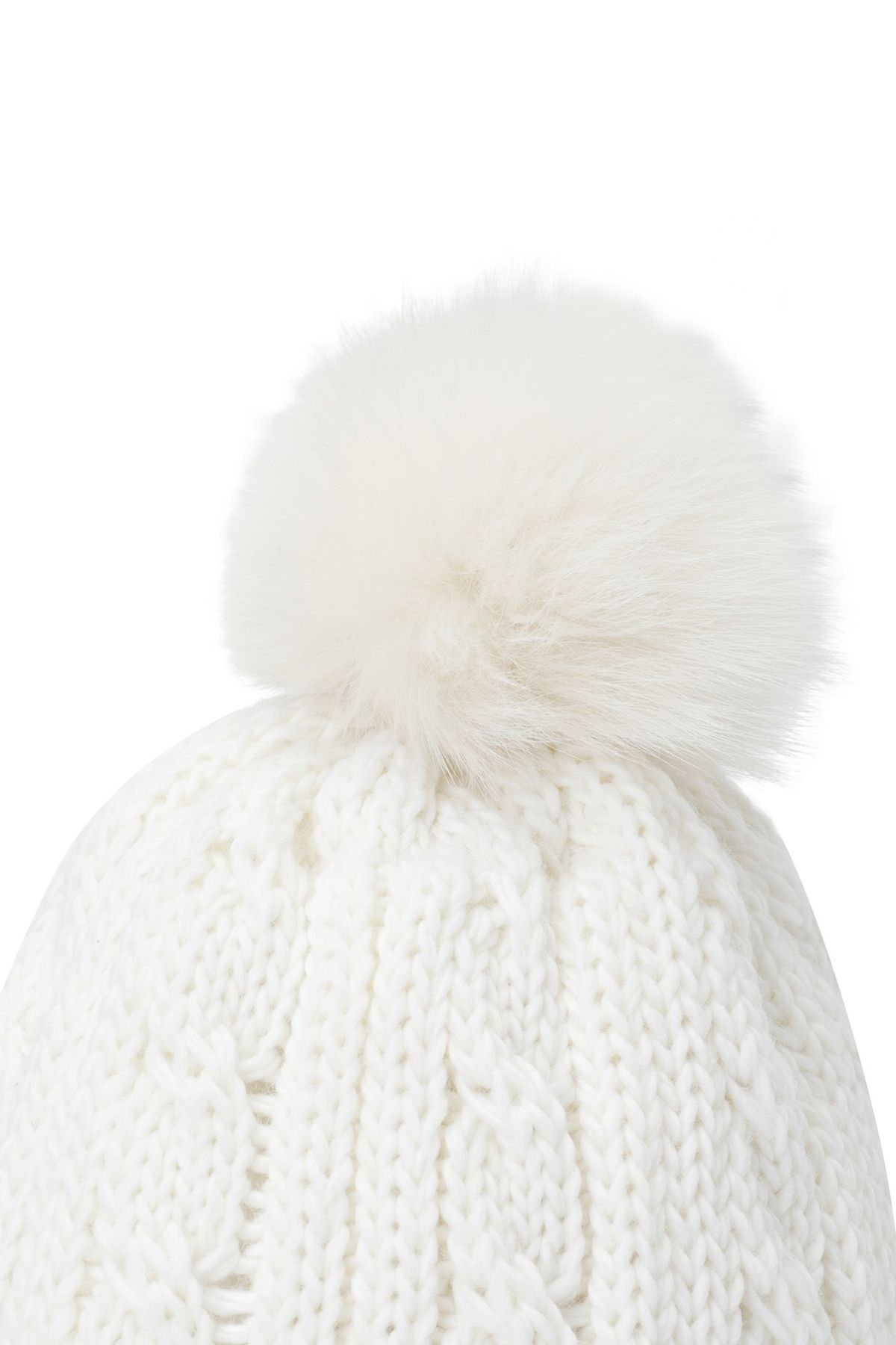 왁(WAAC) Women PomPom Knit Hat WGRCX25716IVX