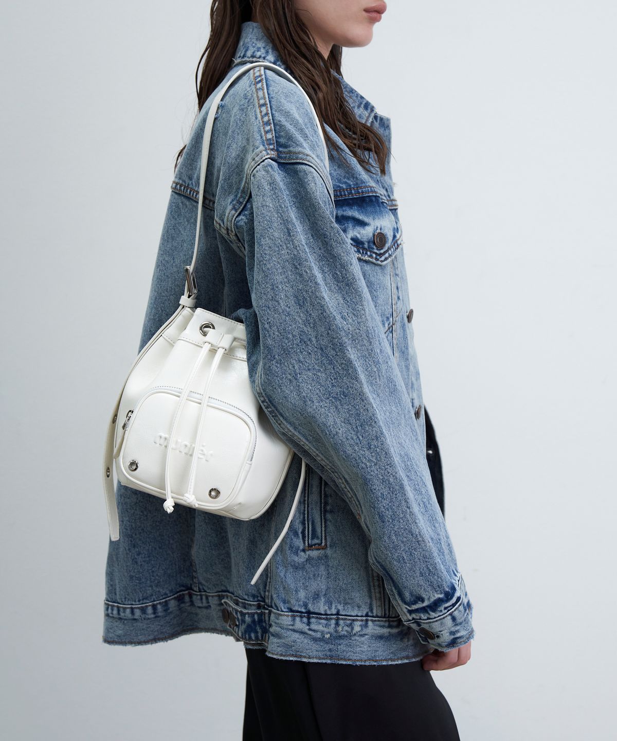뮤니에(MUNIER) POCKET BUCKET BAG_3COLORS
