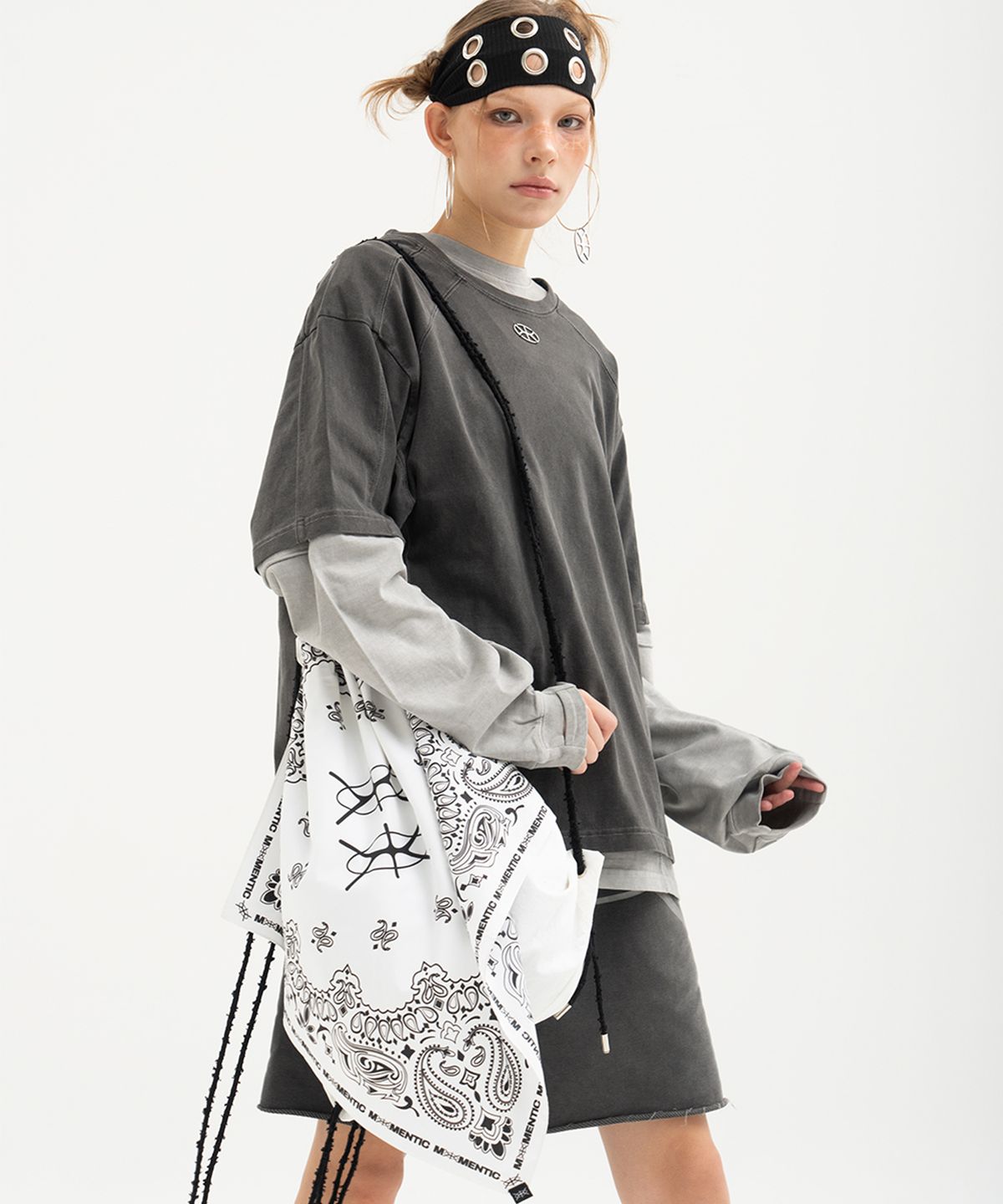 모멘틱(MOMENTIC) String Backpack [WHITE]