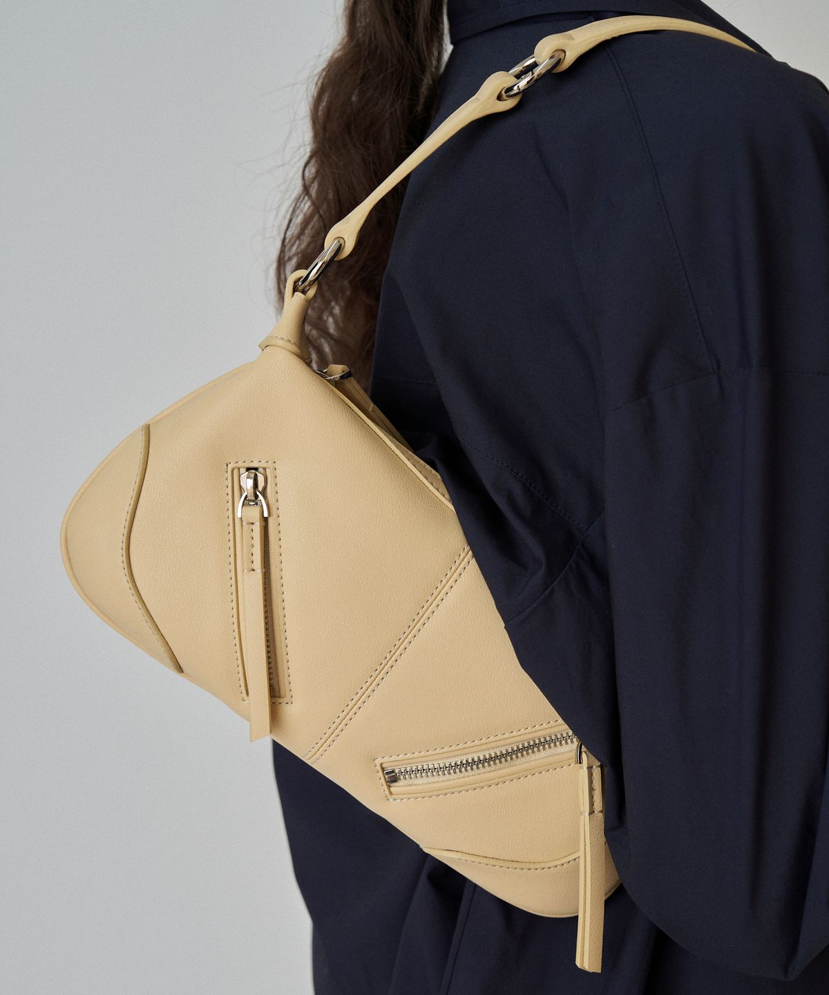 뮤니에(MUNIER) TWO ZIPPED SHOULDER BAG_2COLORS