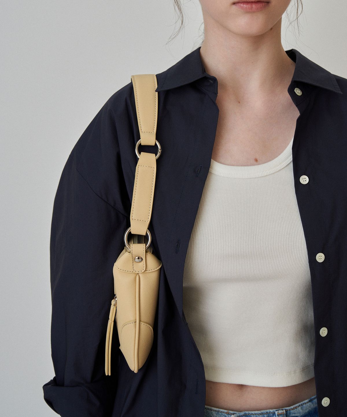 뮤니에(MUNIER) TWO ZIPPED SHOULDER BAG_2COLORS