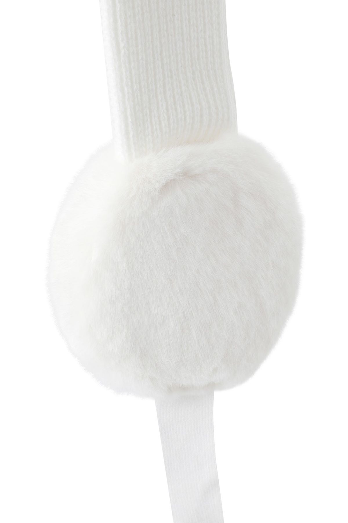 왁(WAAC) Women Ribbon Fur Ear Warmer WGGJX25775WHX
