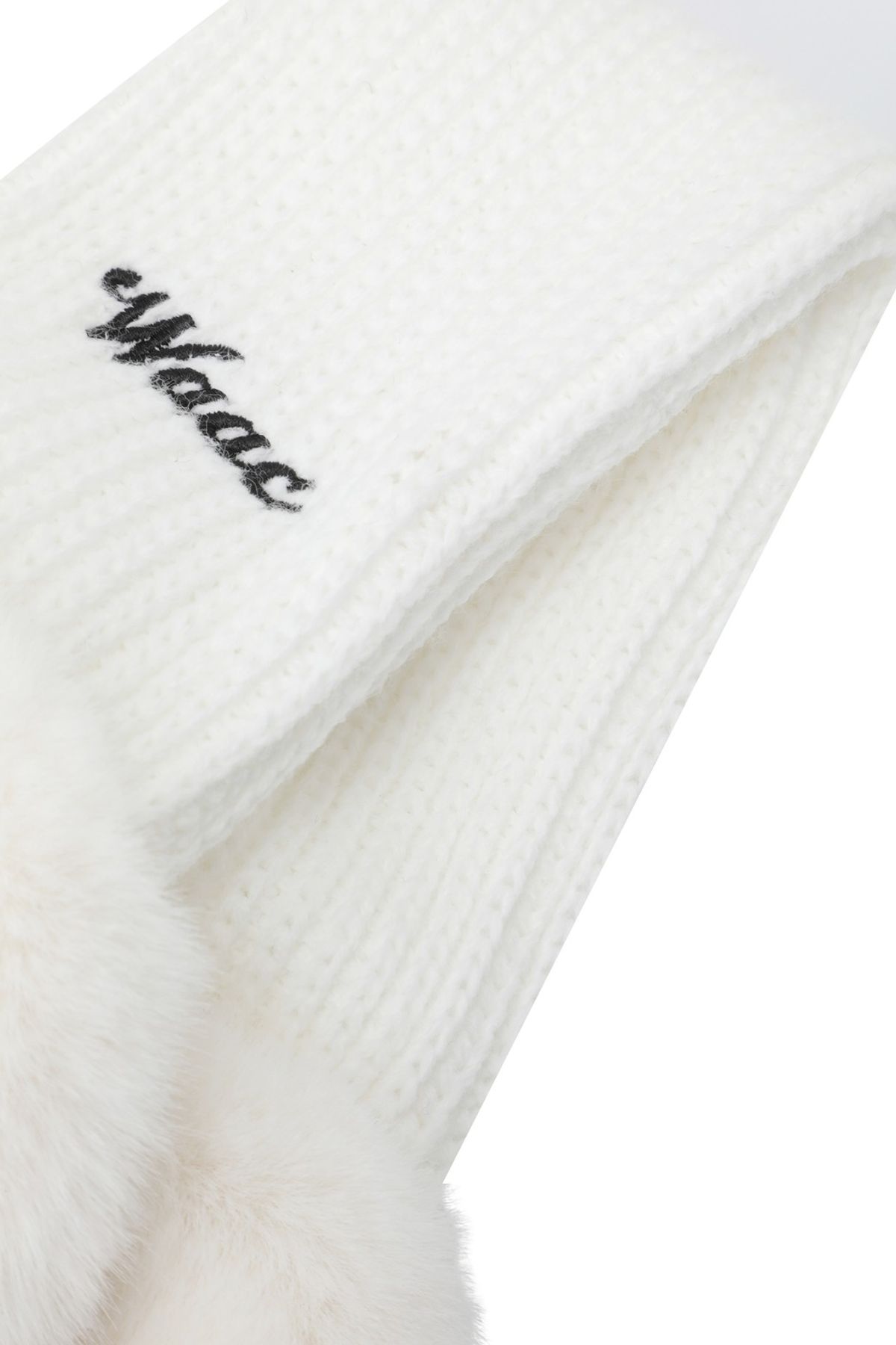왁(WAAC) Women Ribbon Fur Ear Warmer WGGJX25775WHX