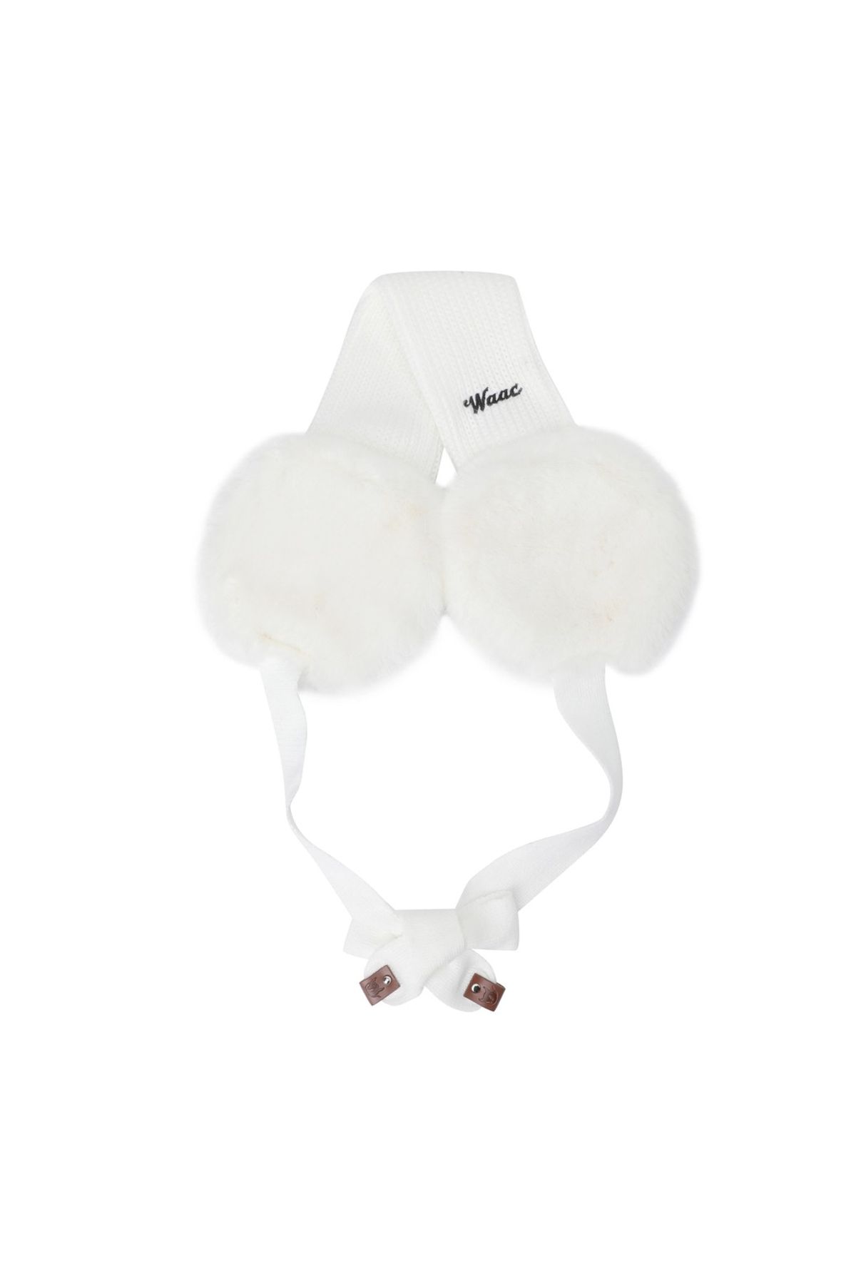 왁(WAAC) Women Ribbon Fur Ear Warmer WGGJX25775WHX