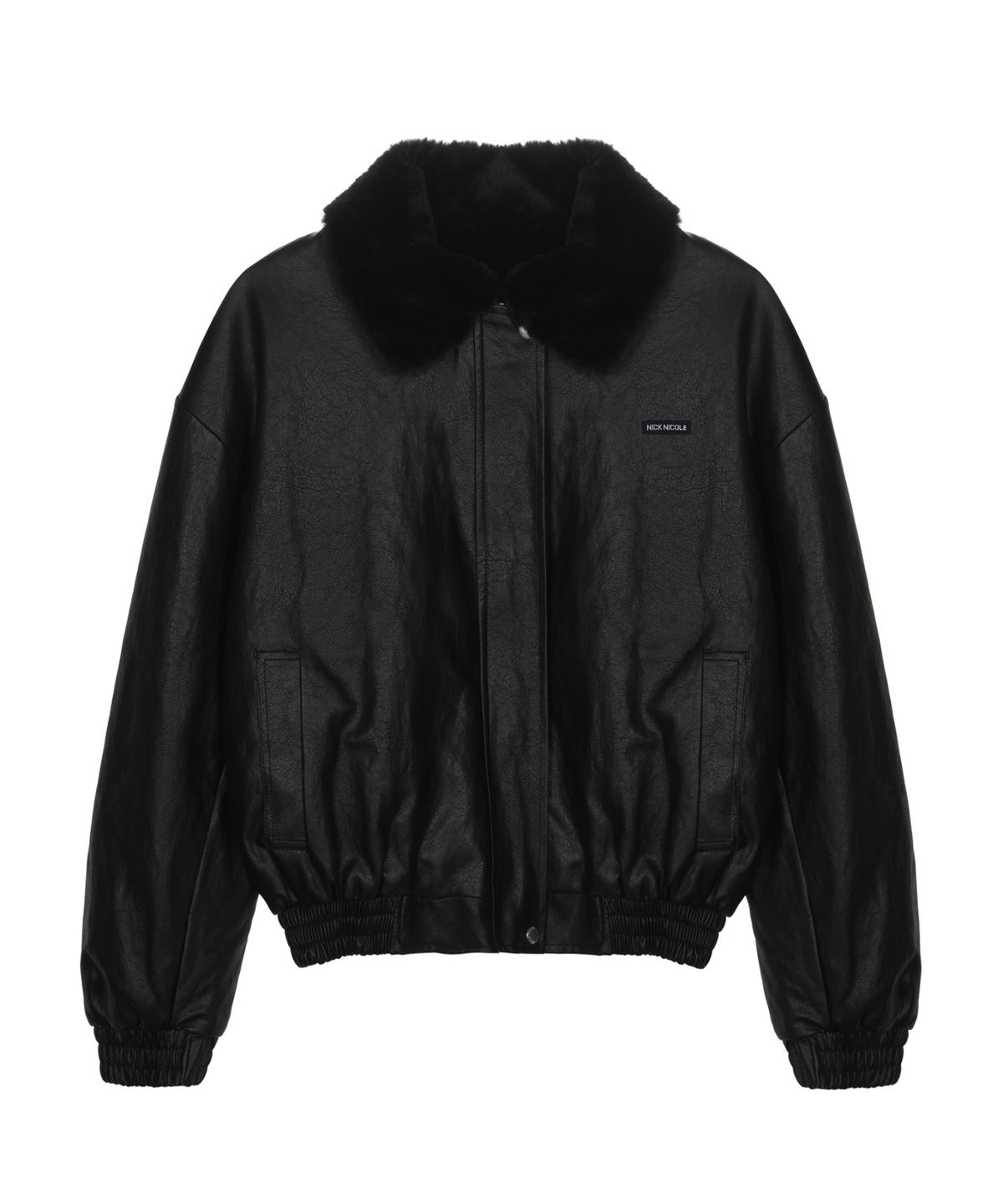 닉앤니콜(NICK&NICOLE) NICOLE FUR LEATHER MUSTANG_BLACK