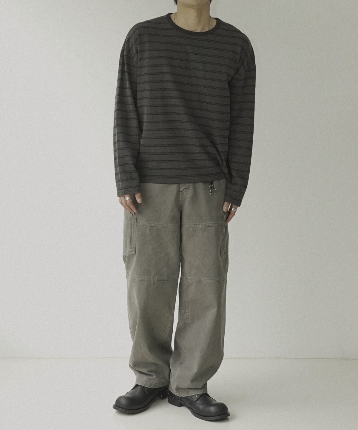 시도(SIIIIDO) TYLER MIX STRIPE LONG SLEEVE T #1