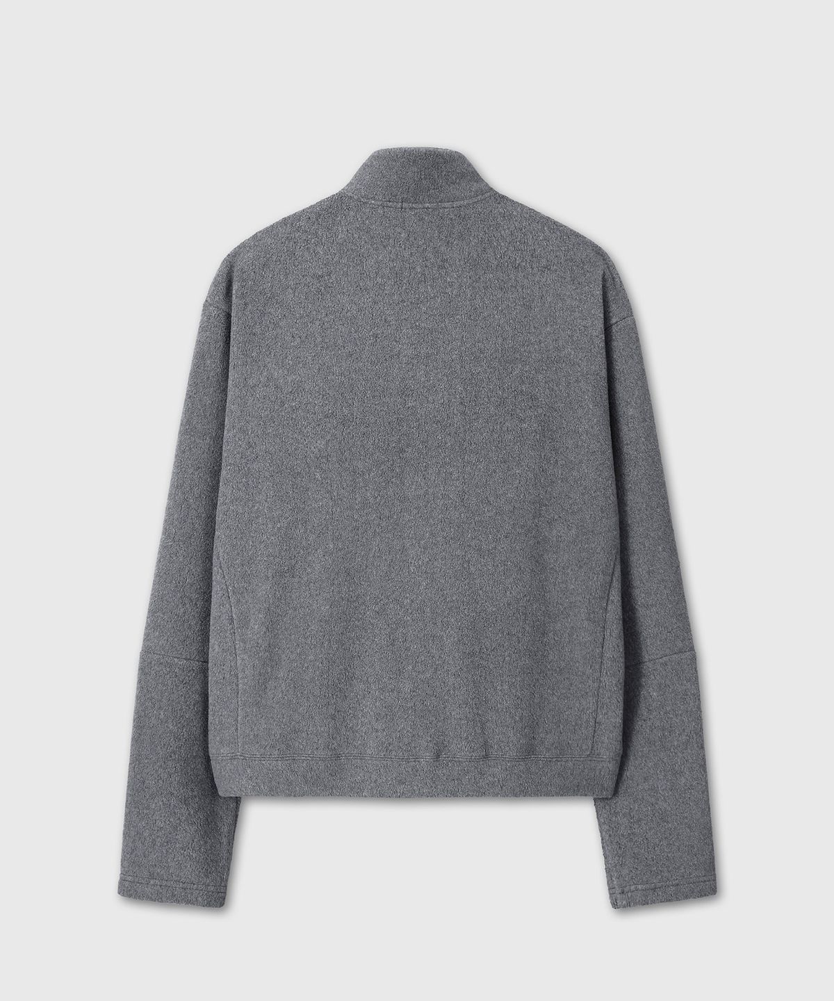 다이브인(DIVEIN) UNIFORM FLEECE ZIP-UP JERSEY (MELANGE GRAY)