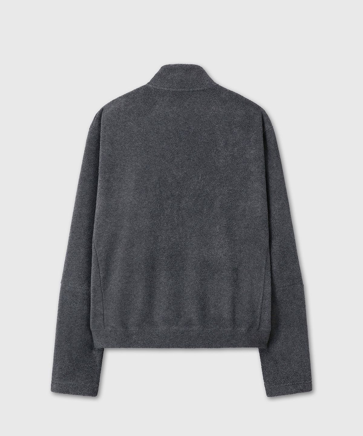 다이브인(DIVEIN) UNIFORM FLEECE ZIP-UP JERSEY (CHARCOAL)