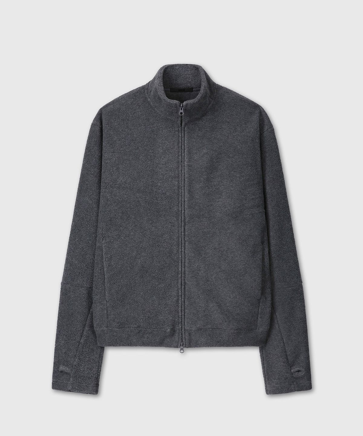 다이브인(DIVEIN) UNIFORM FLEECE ZIP-UP JERSEY (CHARCOAL)