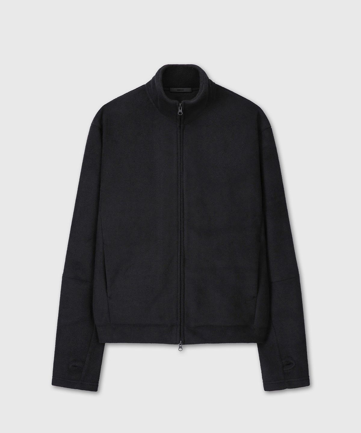 다이브인(DIVEIN) UNIFORM FLEECE ZIP-UP JERSEY (BLACK)