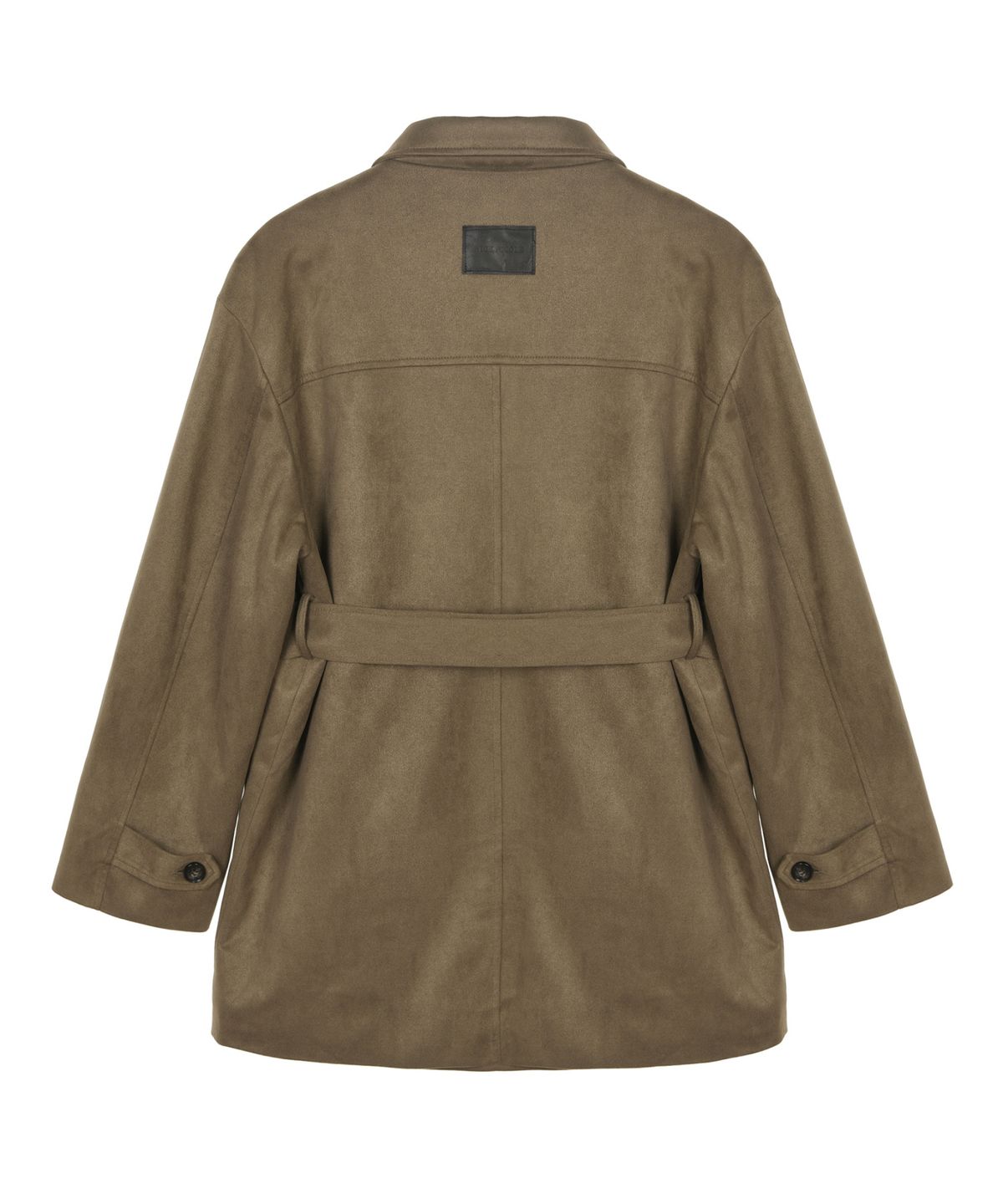 닉앤니콜(NICK&NICOLE) SUEDE BELTED HALF COAT_CARMEL