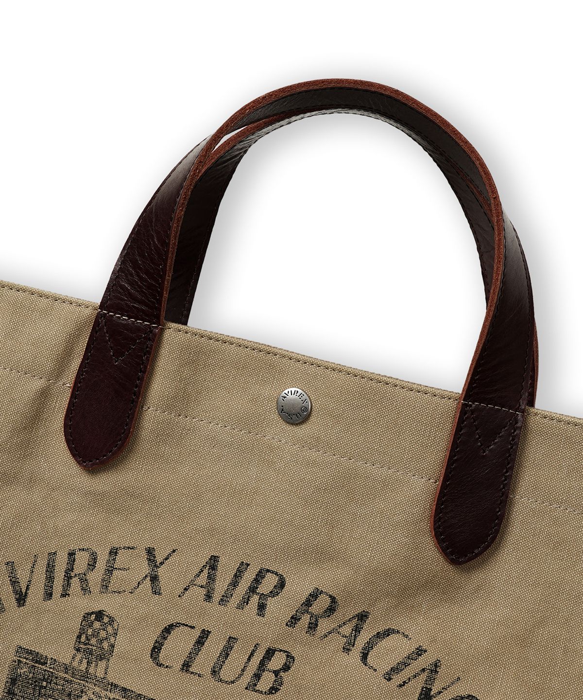아비렉스(AVIREX) 코팅 캔버스 숄더 백 / 7835276007 올리브