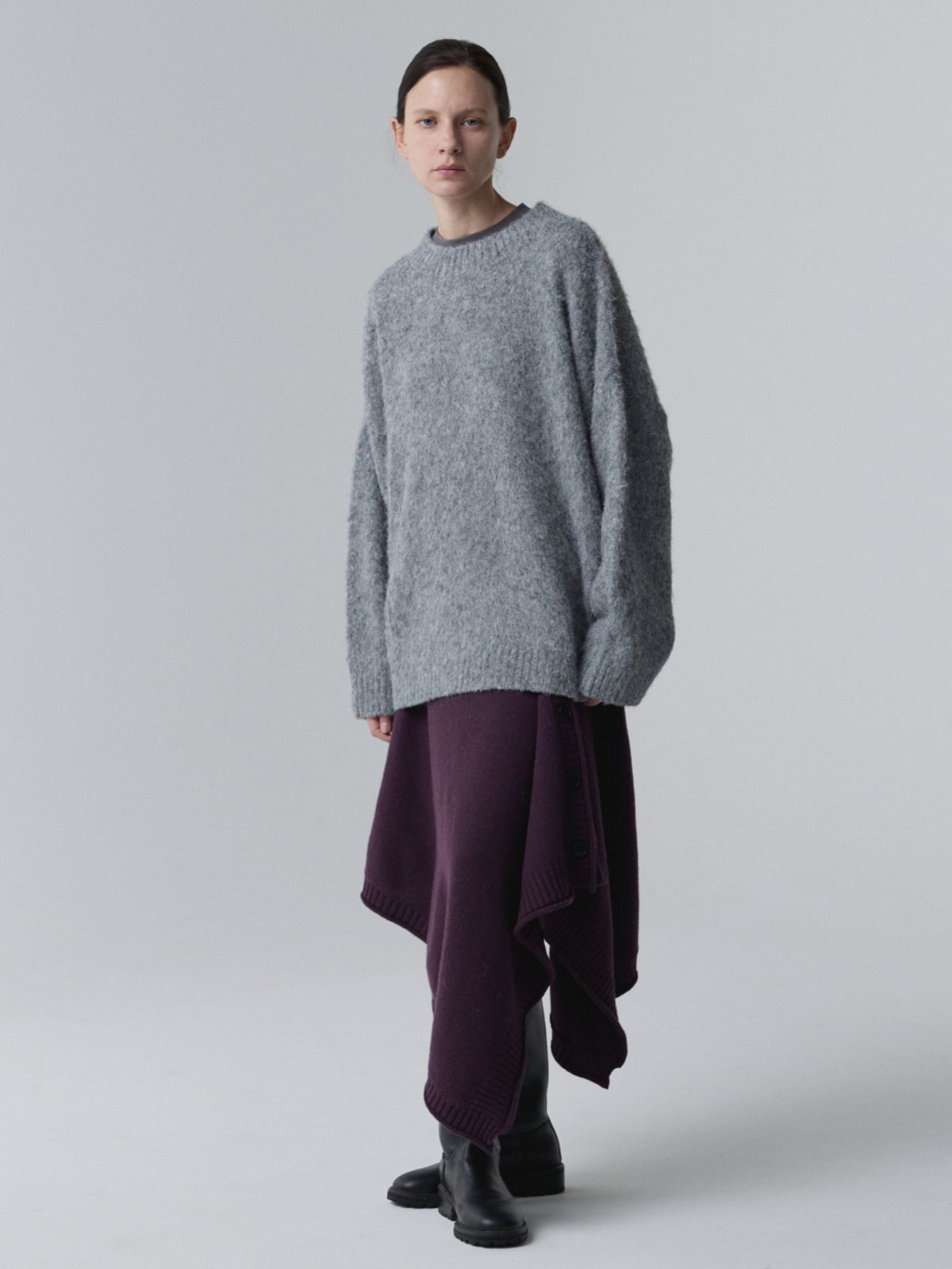 아코크(ACOC) Brushed Blend Pullover_Gray