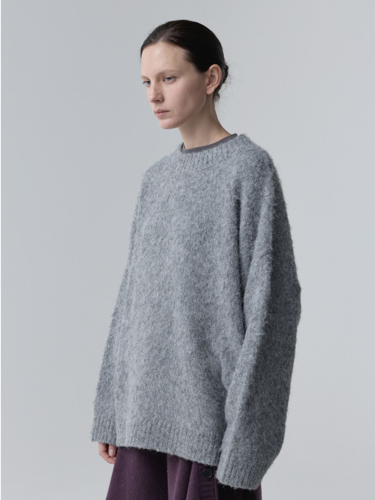 아코크(ACOC) Brushed Blend Pullover_Gray
