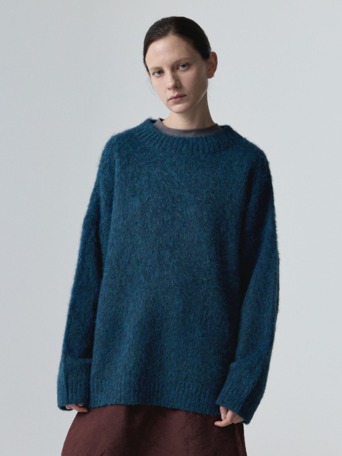 아코크(ACOC) Brushed Blend Pullover_Teal Green