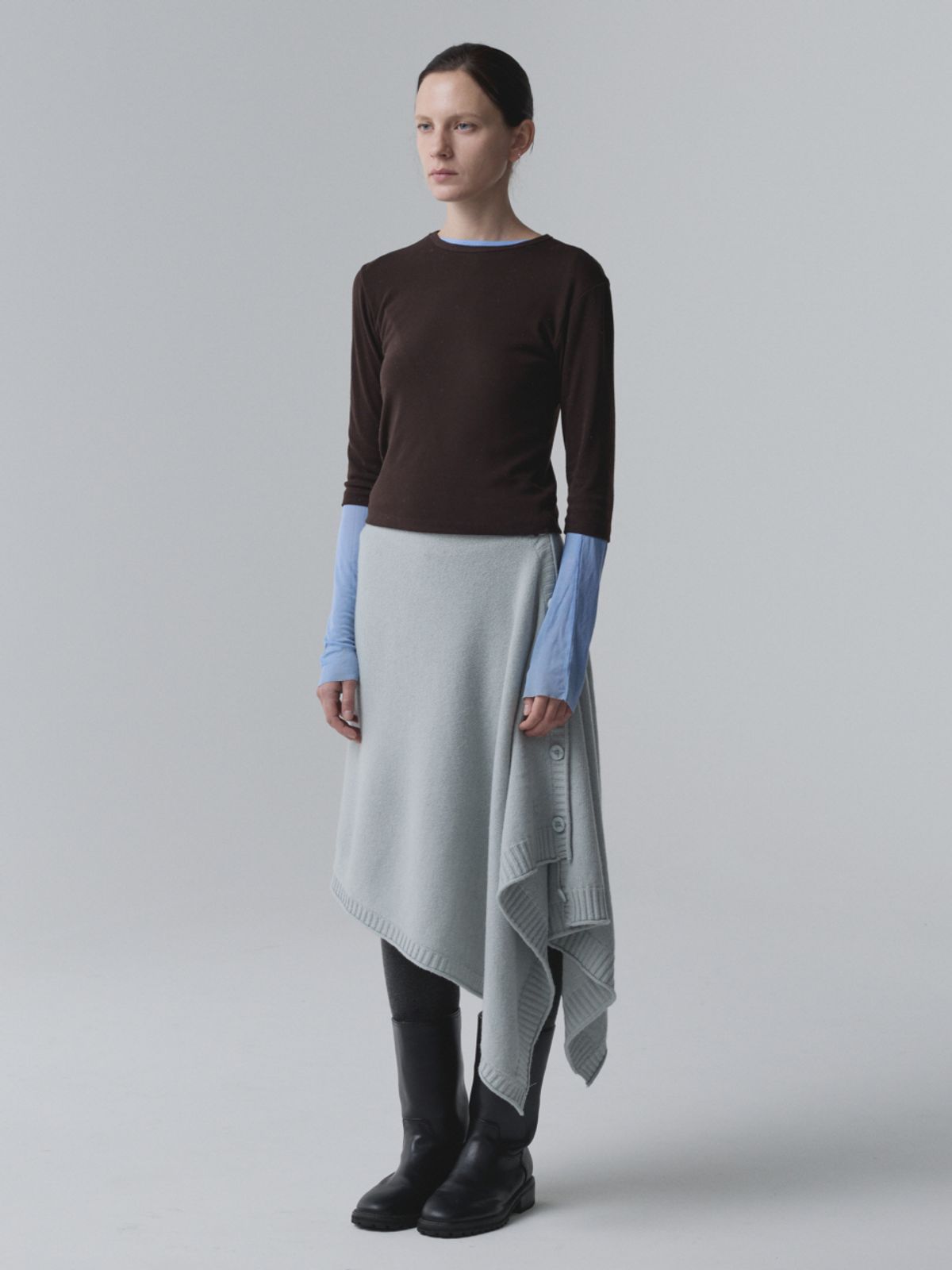 아코크(ACOC) Modular Wrap Skirt_Light Blue