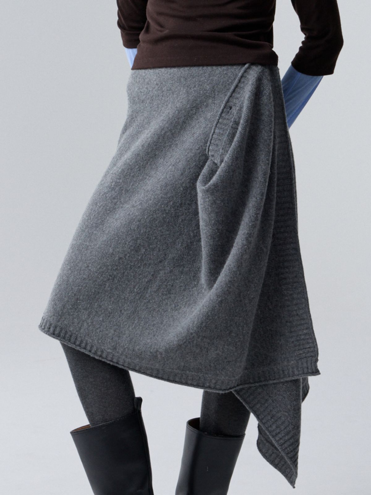 아코크(ACOC) Modular Wrap Skirt_Gray