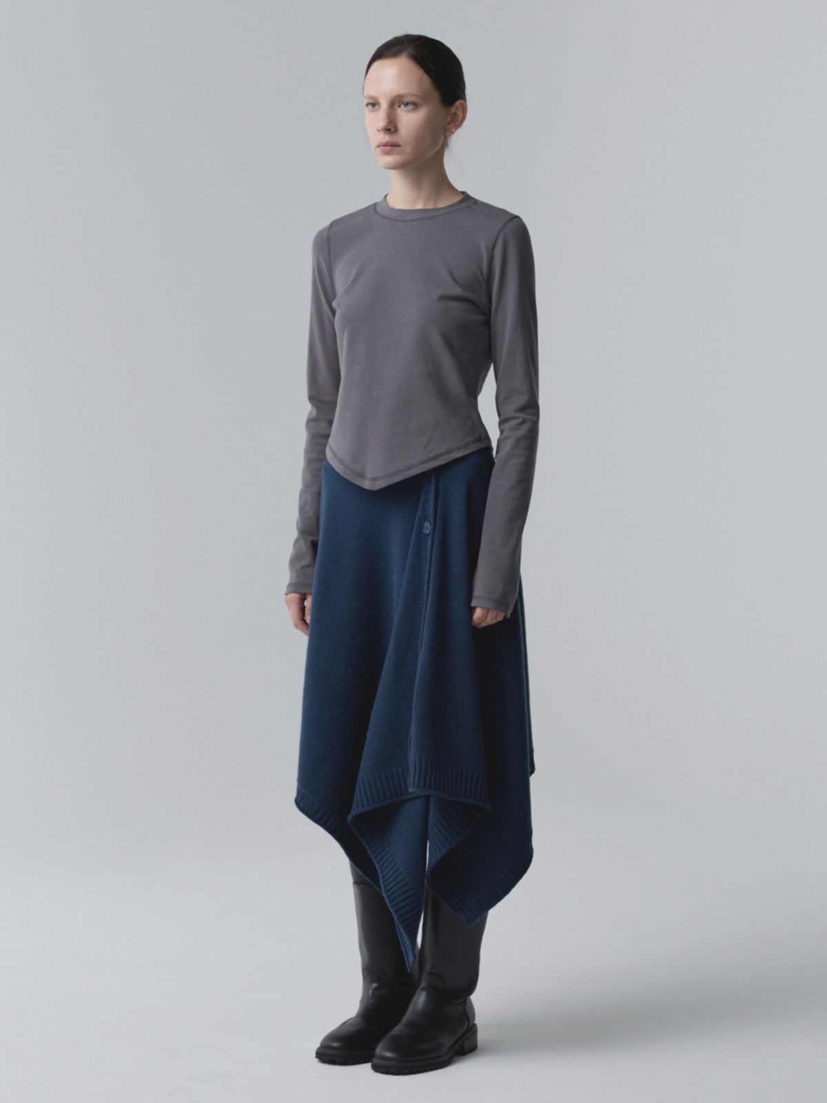 아코크(ACOC) Modular Wrap Skirt_Navy