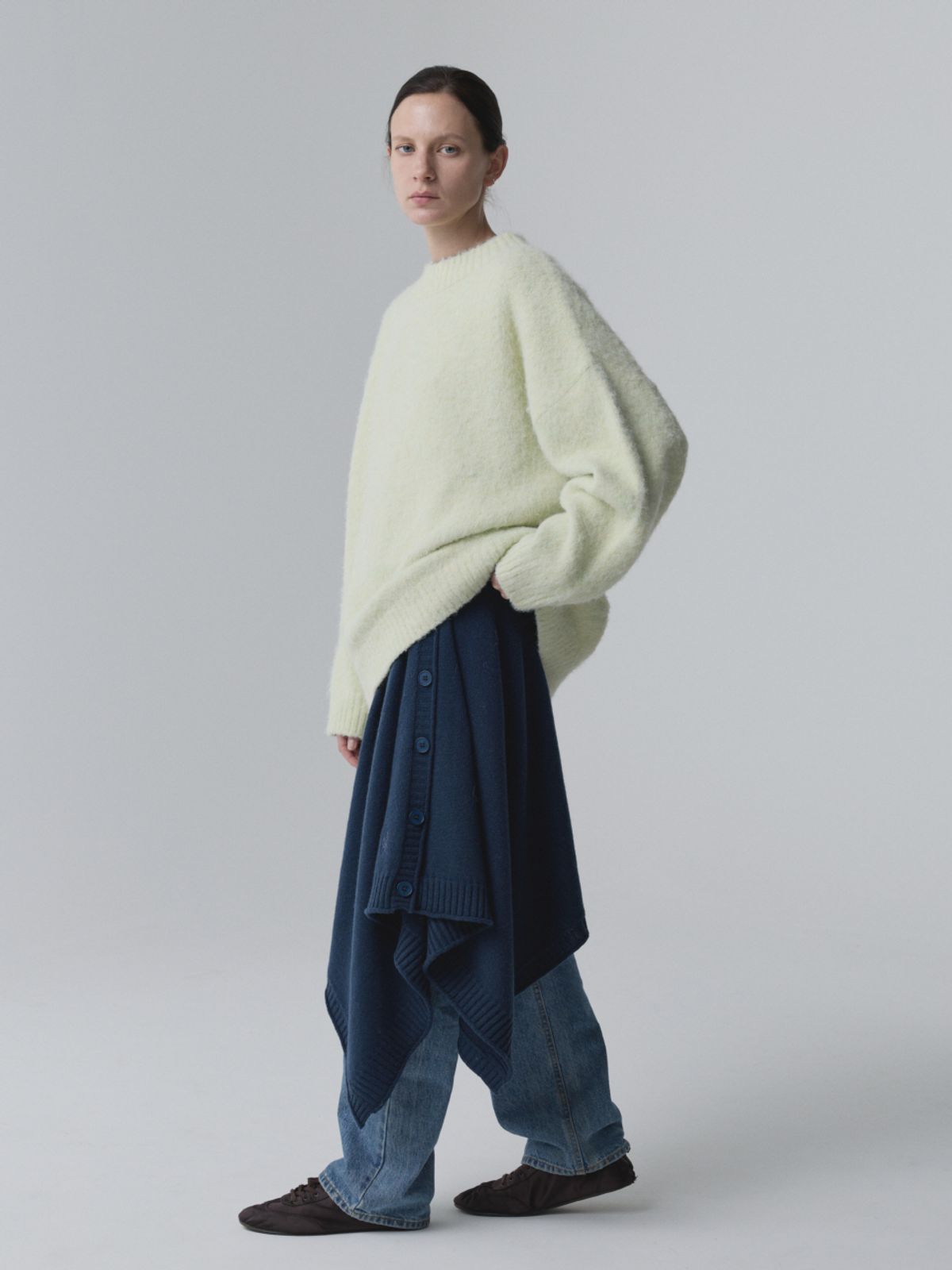 아코크(ACOC) Modular Wrap Skirt_Navy