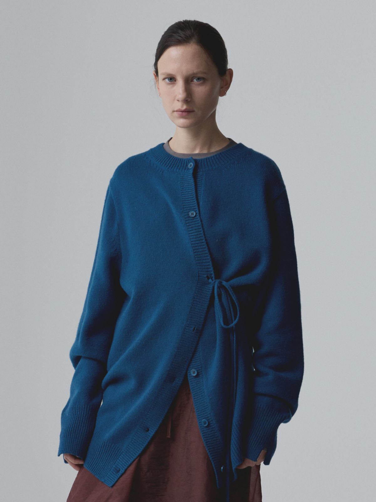 아코크(ACOC) Doubleway Cardigan_Peacock Blue