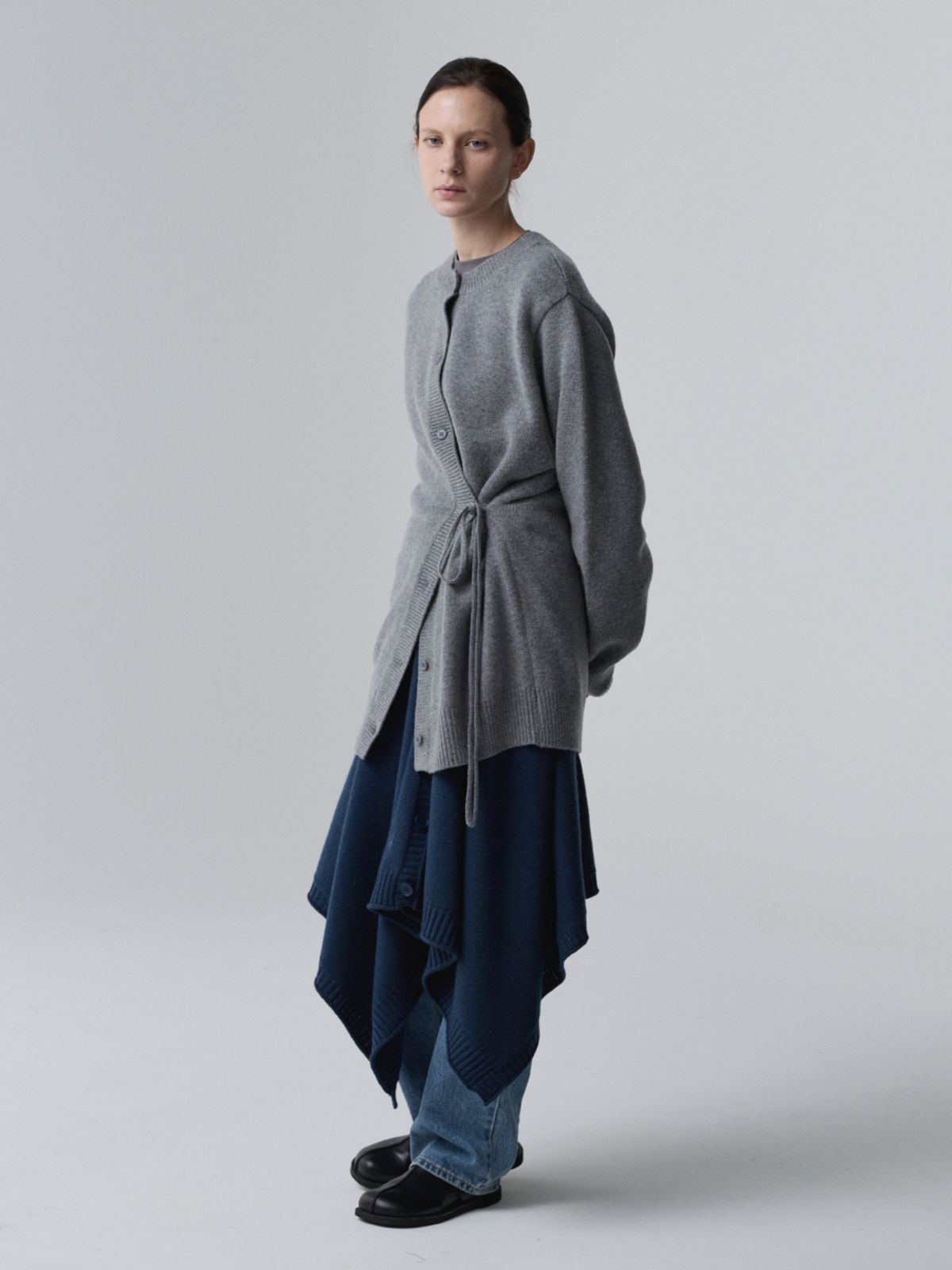 아코크(ACOC) Doubleway Cardigan_Gray