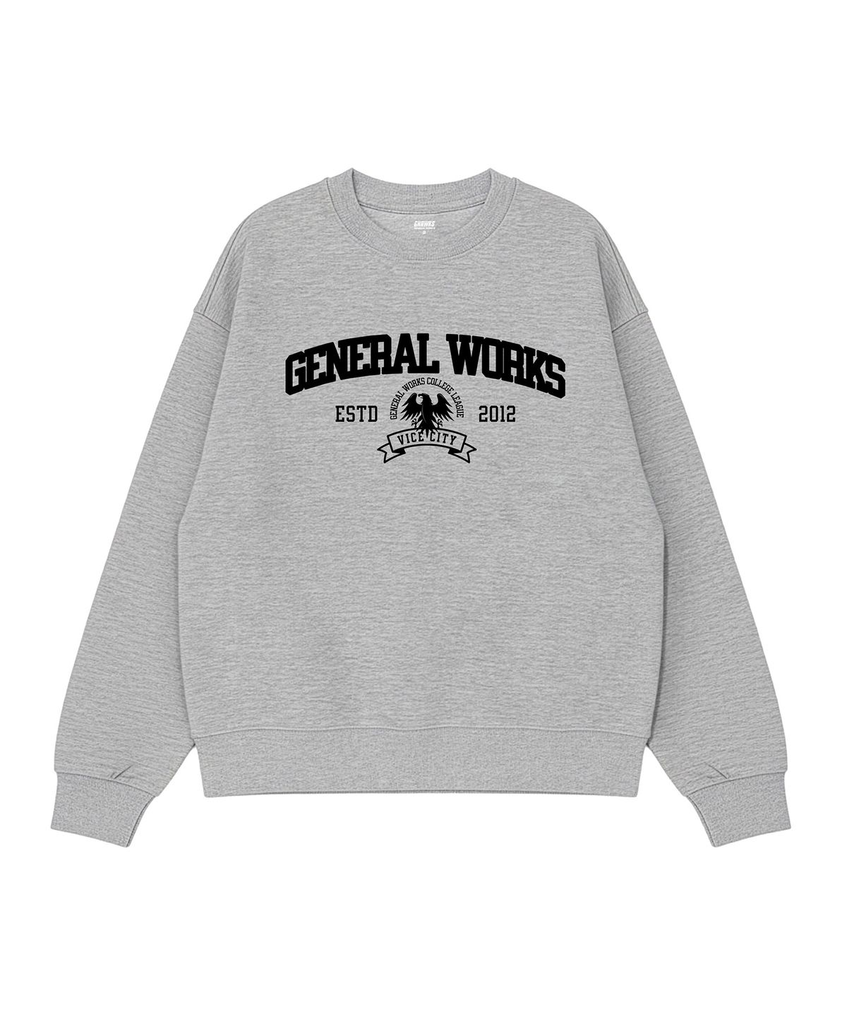 제네럴웍스(GENERAL WORKS) 특양면 그래픽 맨투맨_3컬러 BFM16