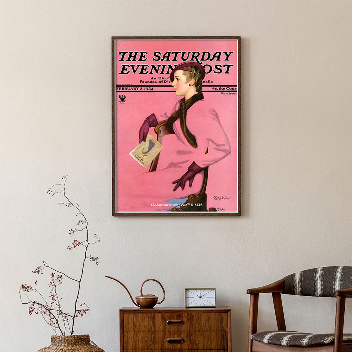 더 새터데이 이브닝 포스트(THE SATURDAY EVENING POST) SEP Framed Poster_At the Fashion Show