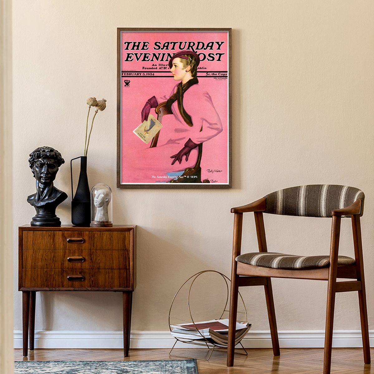 더 새터데이 이브닝 포스트(THE SATURDAY EVENING POST) SEP Framed Poster_At the Fashion Show