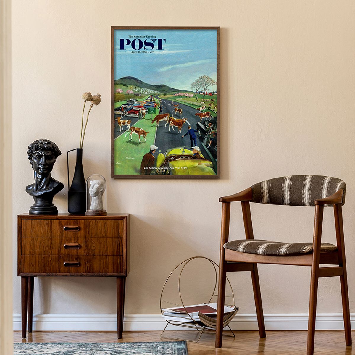 더 새터데이 이브닝 포스트(THE SATURDAY EVENING POST) SEP Framed Poster_Slow Mooving Traffic