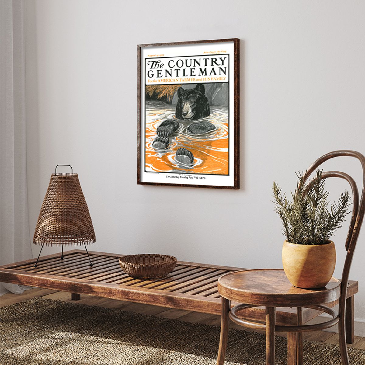 더 새터데이 이브닝 포스트(THE SATURDAY EVENING POST) SEP Framed Poster_Cool Bear