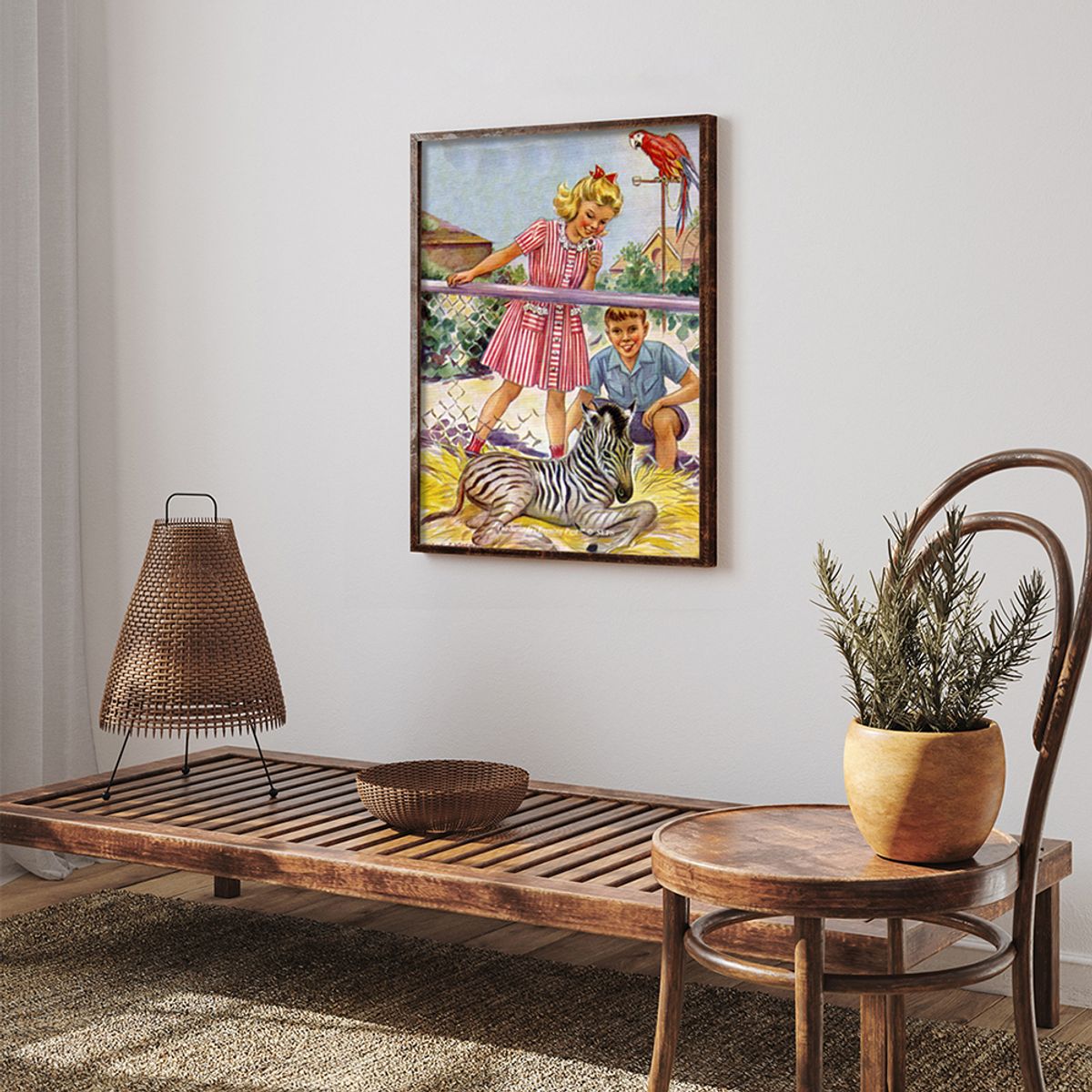 더 새터데이 이브닝 포스트(THE SATURDAY EVENING POST) SEP Framed Poster_Baby Zebra