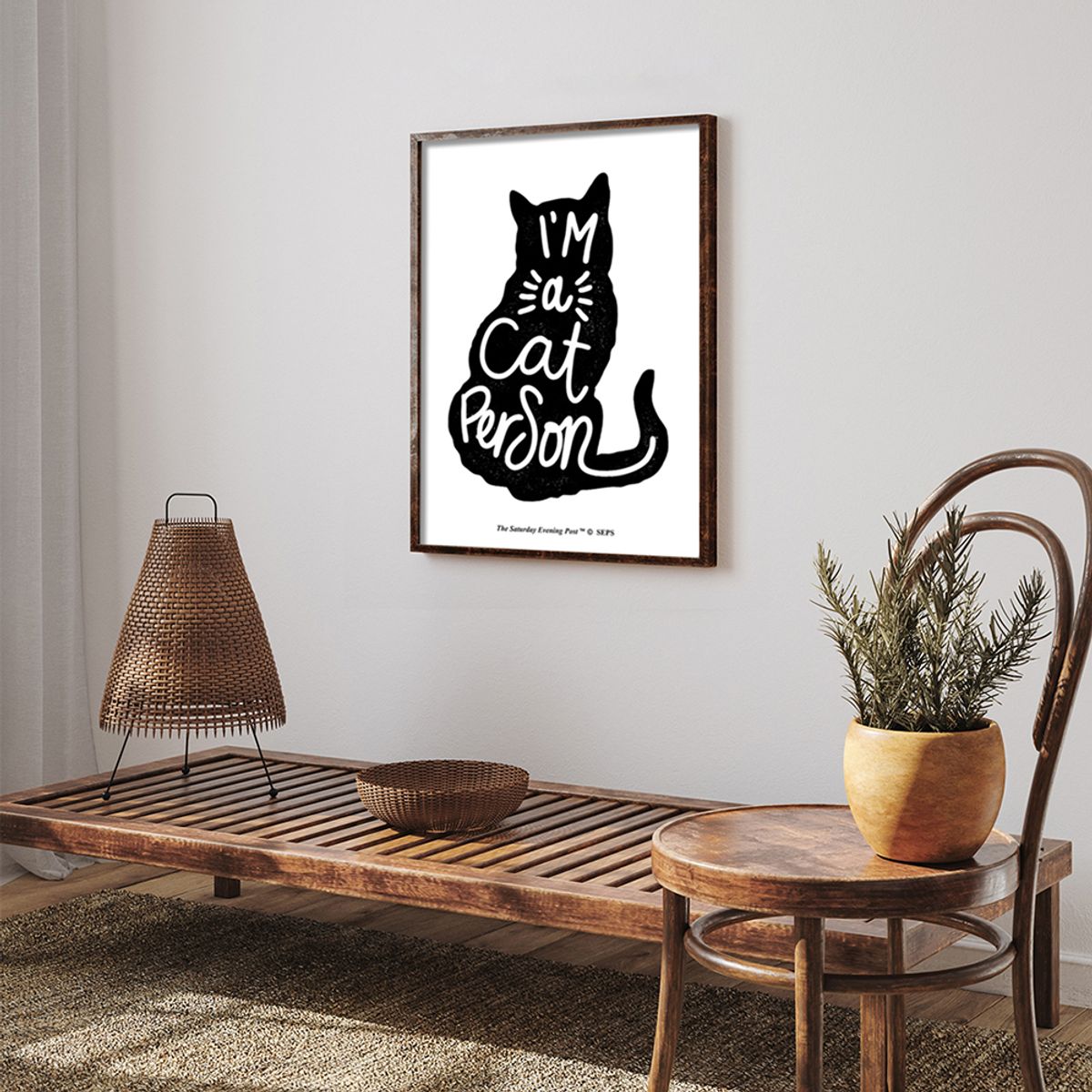 더 새터데이 이브닝 포스트(THE SATURDAY EVENING POST) SEP Framed Poster_Cat Person