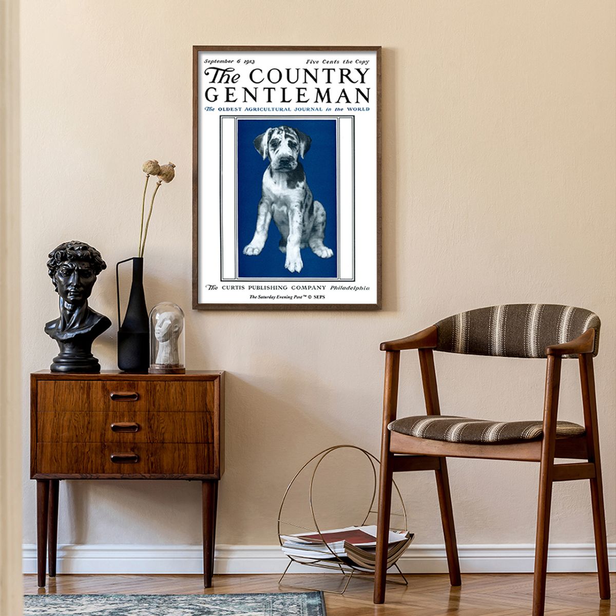 더 새터데이 이브닝 포스트(THE SATURDAY EVENING POST) SEP Framed Poster_Puppy Portrait