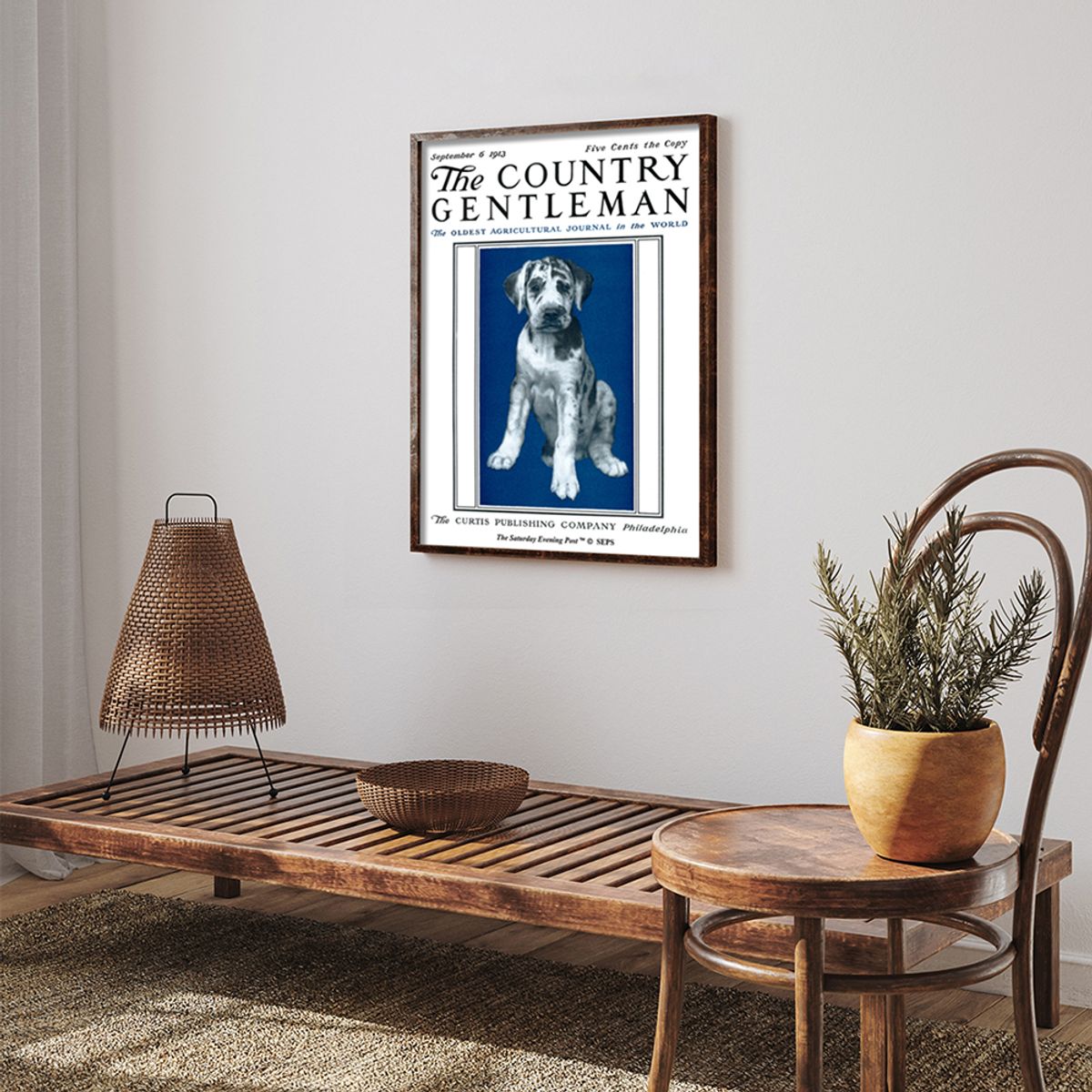 더 새터데이 이브닝 포스트(THE SATURDAY EVENING POST) SEP Framed Poster_Puppy Portrait