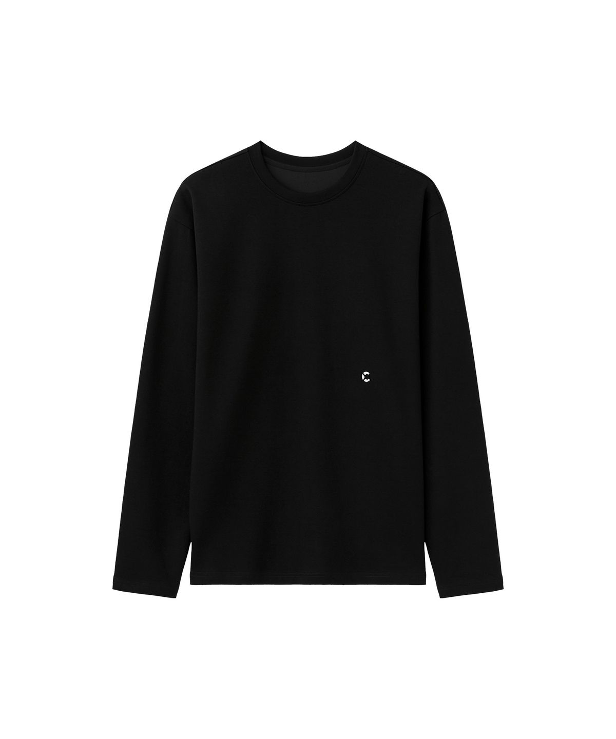 챕터엑스(CHAPTER.X) 세미 오버핏 소프트 롱 슬리브 (Black)