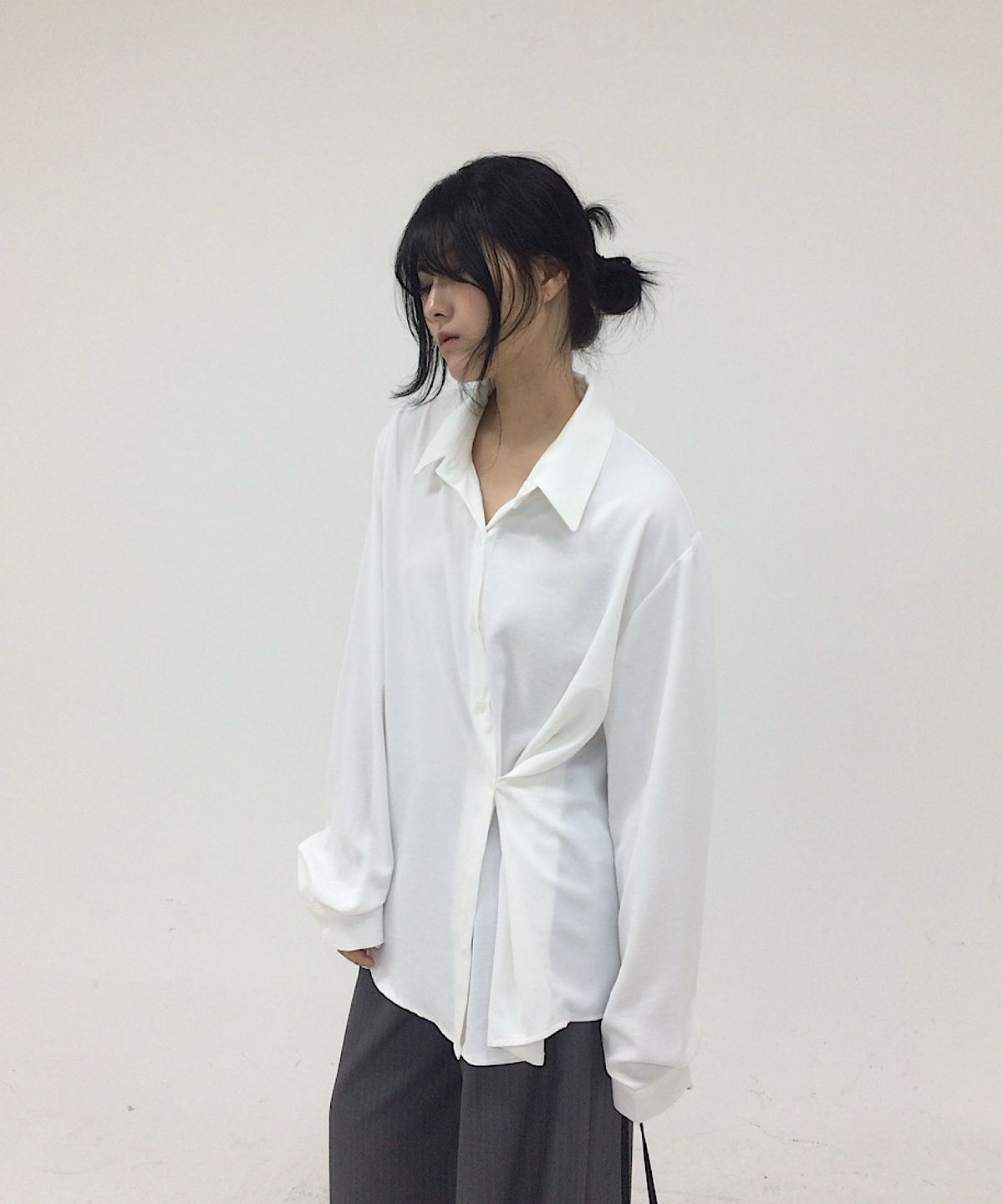 아포엠(APOEM) Side Button Shirt (3C)