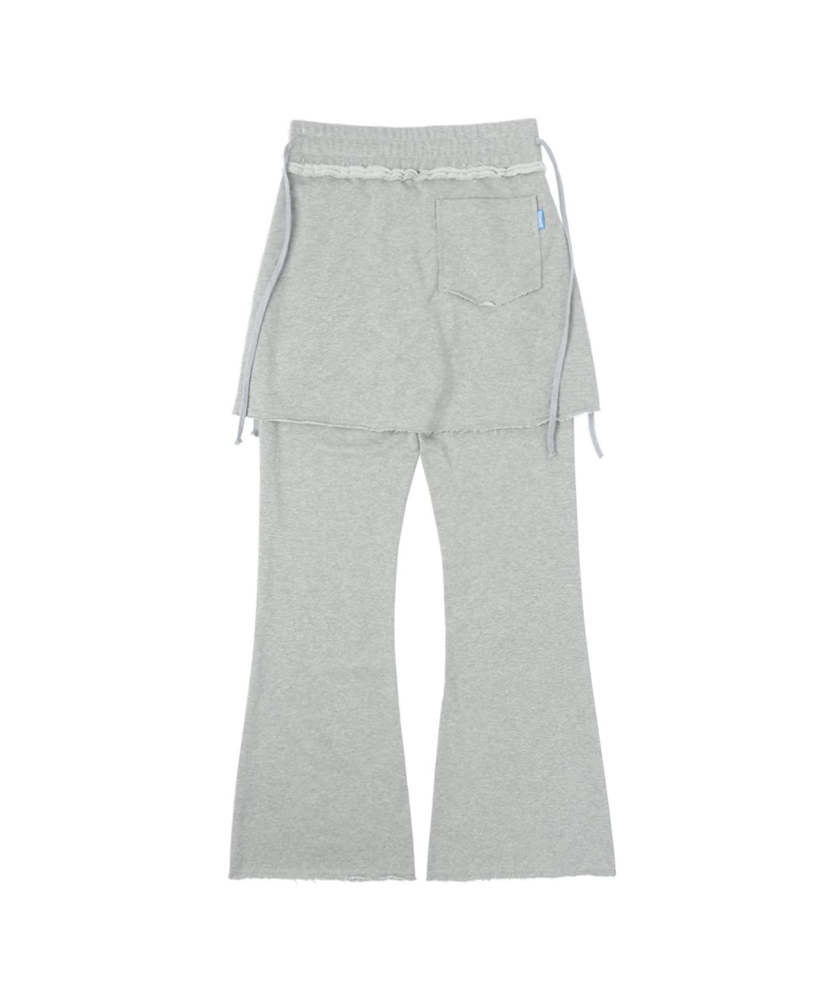 써넥트(SUNNECT) Skirt-Layered Sweatpant - Heather Grey