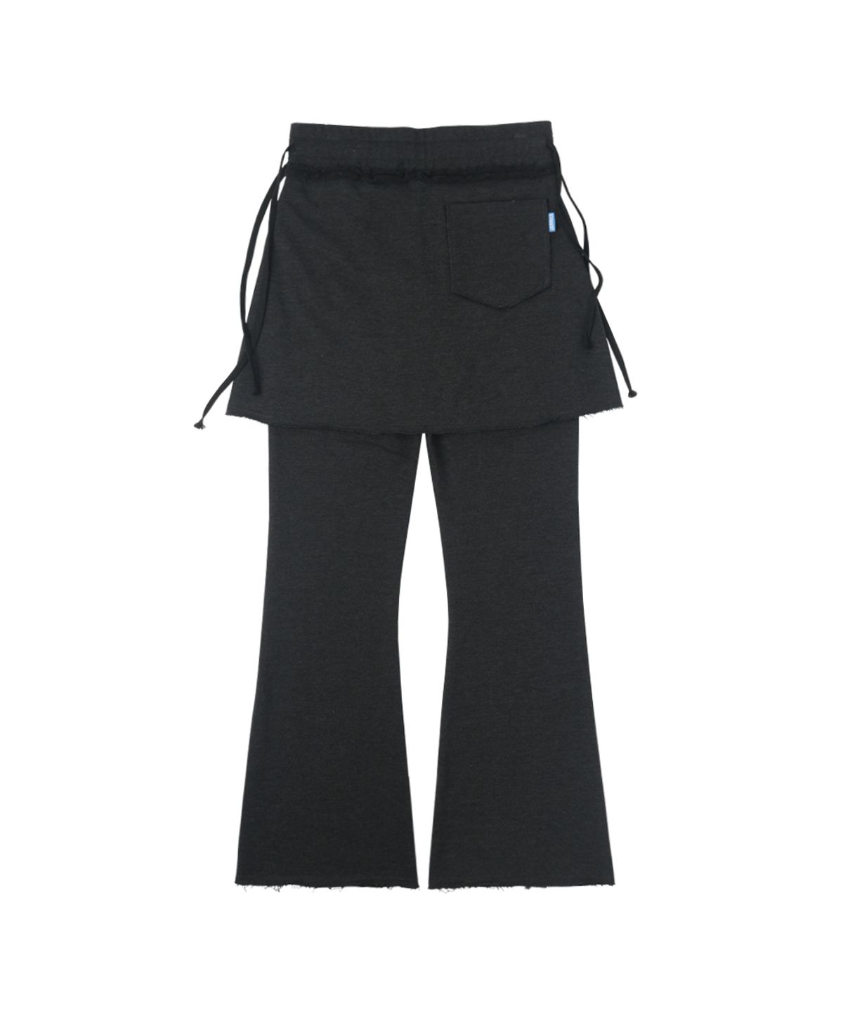 써넥트(SUNNECT) Skirt-Layered Sweatpant - Charcoal