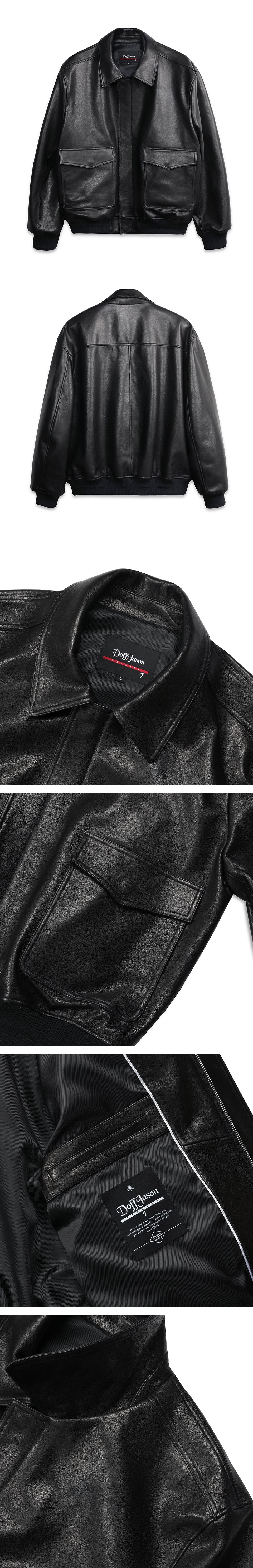 MUSINSA | DOFFJASON Premium Vegetable Classic A-2 Jacket BLACK