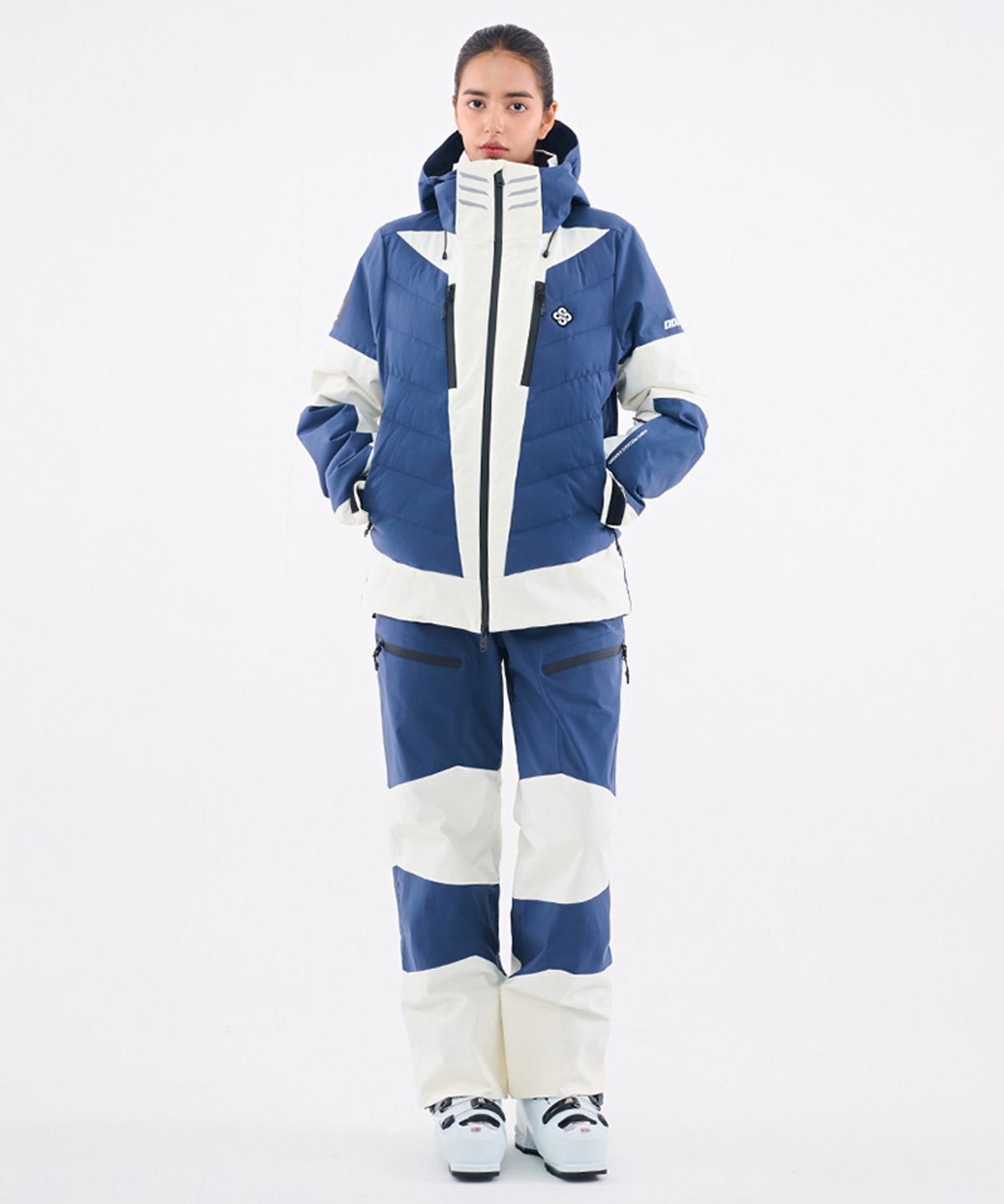 돌아우터웨어(DOLL OUTERWEAR) 2526 눅 스키 자켓&팬츠 세트 NAVY 남녀공용
