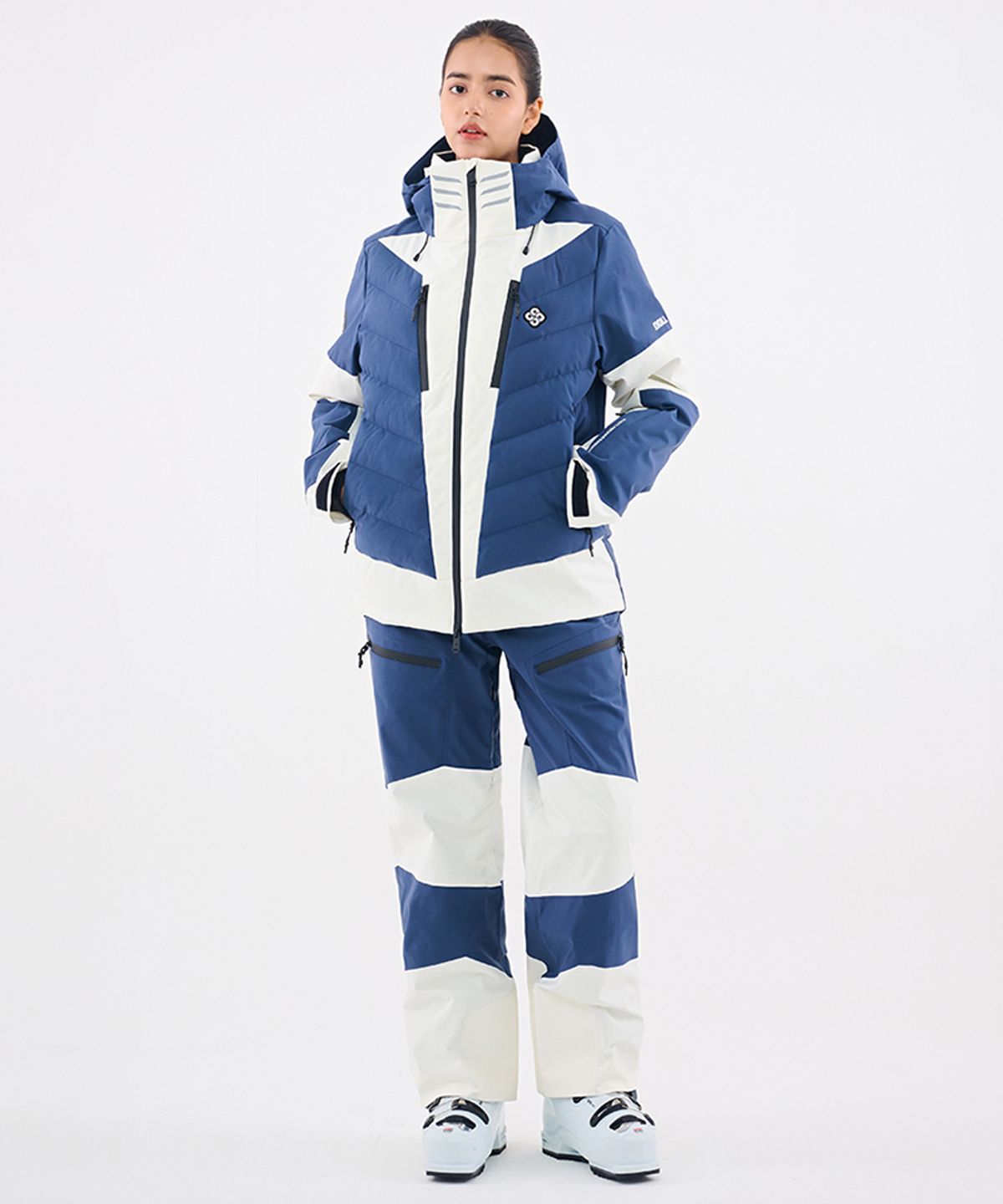 돌아우터웨어(DOLL OUTERWEAR) 2526 눅 스키 자켓&팬츠 세트 NAVY 남녀공용