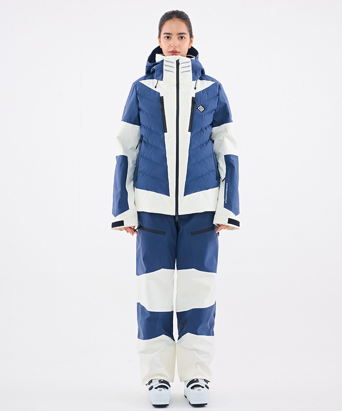 돌아우터웨어(DOLL OUTERWEAR) 2526 눅 스키 자켓&팬츠 세트 NAVY 남녀공용